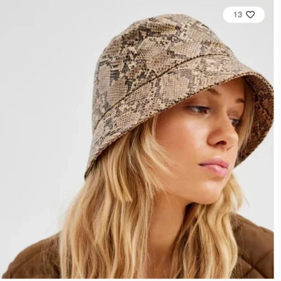 ⭐️ Jade Snake Hipster Hippie Art Chic Glam Python Tik College Beach Bucket Hat - Picture 3 of 3